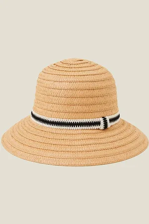 Accessorize Womens Monochrome Trim Bucket Hat - - One Size