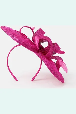 Accessorize Womens Woven Bow Feather Disc Fascinator - - One Size