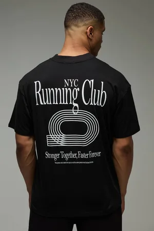 Boohoo MAN Active NYC Running Club Oversized T-Shirt - - L