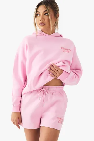 Boohoo Womens DSGN Studio Sports Club Bubble Print Sweat Short - - XS