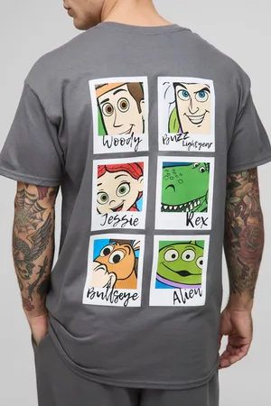 Boohoo Oversized Disney Toy Story Multi Character License Printed T-Shirt - - L