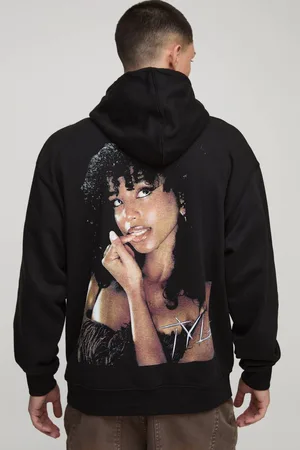 Boohoo Oversized Tyla License Printed Hoodie - - L