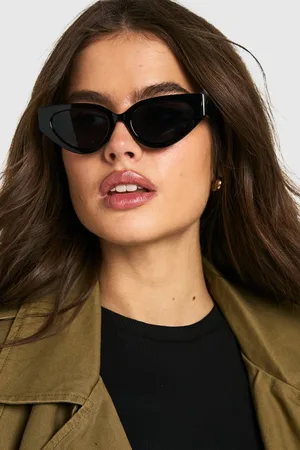 Boohoo Womens Frame Cat Eye Sunglasses - One Size