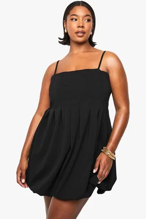 Boohoo Womens PLUS PANELLED PUFFBALL MINI DRESS - - 22
