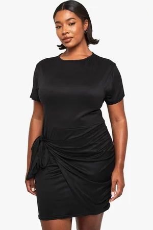 Boohoo Womens Plus wrap t-shirt dress - - 28