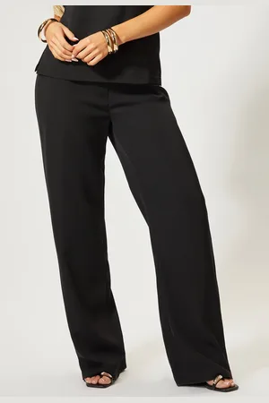 MissPap Womens Tailored Wide Leg Pleat Detail Trousers - - 12