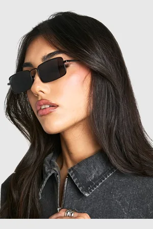 Boohoo Womens Metal Frame Square Sunglasses - - One Size