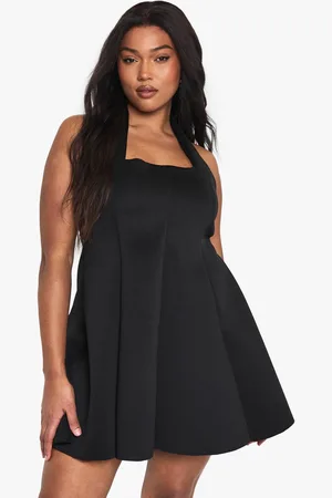 Boohoo Womens Plus structured panelled skater dress - - 20