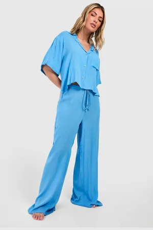 Boohoo Womens Cheesecloth Cargo Beach Trousers - - M