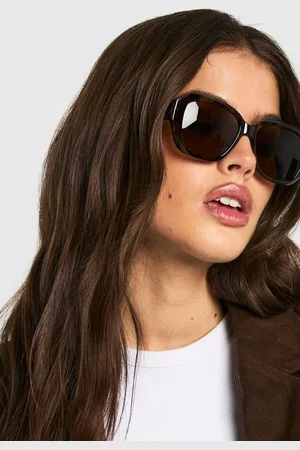 Boohoo Womens Tortoiseshell Rectangular Sunglasses - - One Size