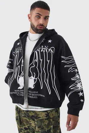 Boohoo Plus Oversized Official Man Print Hoodie - - 5XL