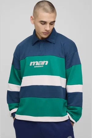 Boohoo Oversized Man Stripe Rugby Polo - - XS