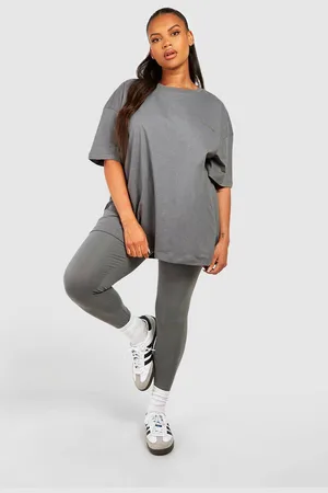 Boohoo Womens Plus Oversized T-shirt And Legging Set - - 24