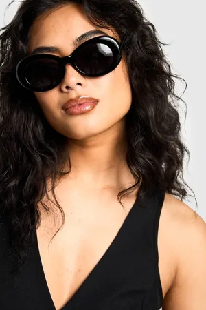 Boohoo Womens Frame Oval Sunglasses - One Size