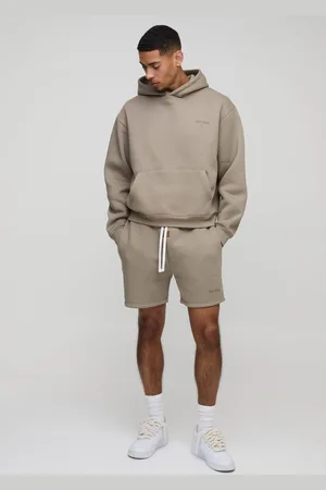 Boohoo 330gsm Oversized Boxy Ofcl Man Short Hooded Tracksuit - - XS
