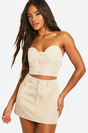 Boohoo Womens Woven Mini Skirt - - 16