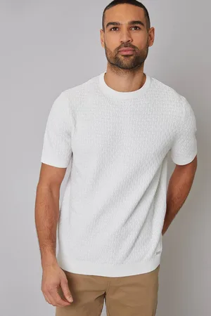 Threadbare Mini Cable Design Knitted T-Shirt - - XL