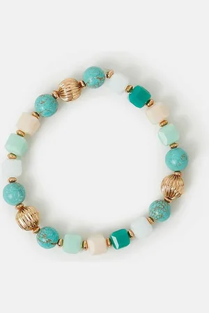 Accessorize Womens Mix Bead Stretch Bracelet - - One Size