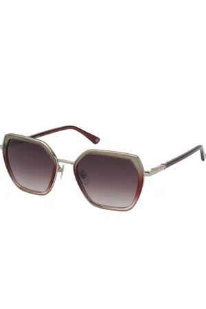 Nina Ricci Womens SNR359540C19 Geometric/Octagonal Sunglasses - - One Size
