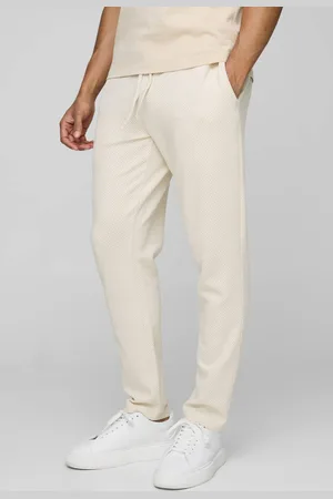 Boohoo Cropped Tapered Textured Jogger - - XL