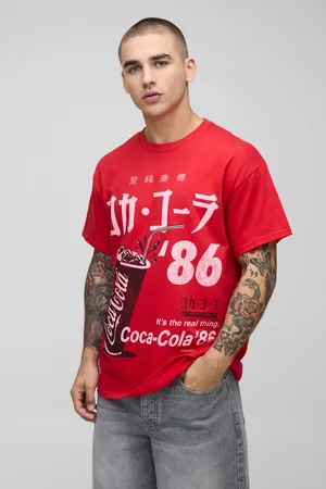 Boohoo Oversized Coca-Cola License Printed T-Shirt - XS