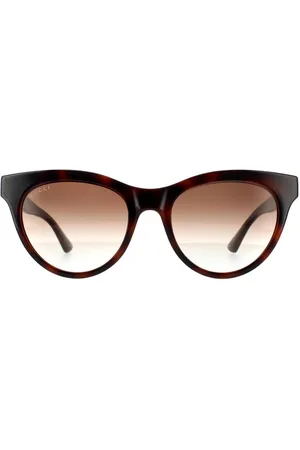 Gucci Womens Cat Eye Havana Gradient Sunglasses - One Size