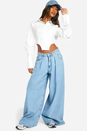 Boohoo Womens Corset Hem Shirt - - 10