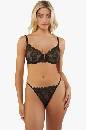 Wolf & Whistle Womens Eva Graphic Embroidered Thong - 16