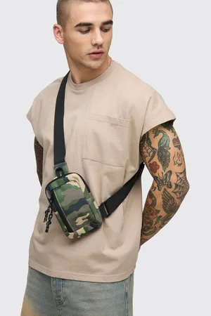 Boohoo MAN Camo Cross Body Bag - - One Size