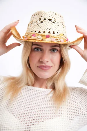 My Accessories Womens Distressed Cowboy Hat - - One Size