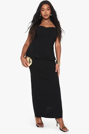 Boohoo Womens Plus Halterneck Column Tailored Maxi Dress - - 20