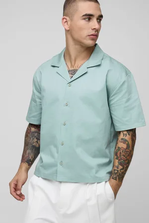 Boohoo Oversized Boxy Back Printed Short Sleeve Shirt - - XL