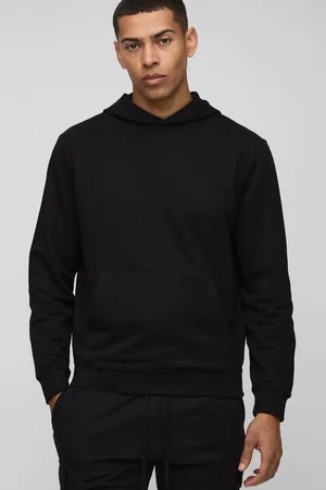 Boohoo 260GSM Loopback Basic Regular Fit Over The Head Hoodie - - M