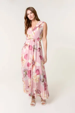Blue Vanilla Womens Double V Pleated Occasion Dress - M/L