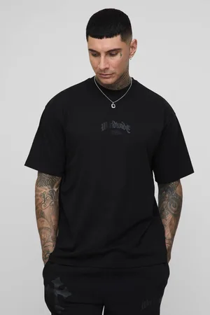 Boohoo Tall Oversized Worldwide Cross Print T-Shirt & Short Set - - 2XL