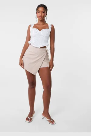Pink Vanilla Womens Stone Wrap Over Skort - - L