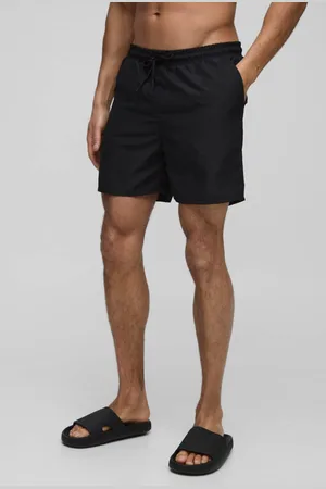 Boohoo Man Embroidered Mid Length Swim Short - - M
