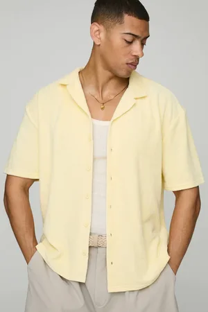 Boohoo Oversized Revere Collar Short Sleeve Shirt - - XS