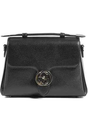 Gucci Womens Leather Interlocking Chain Bag - - One Size