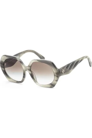 Tory Burch Womens TY7195F-19562A-57 Fashion Geometric/Octagonal Sunglasses - - One Size