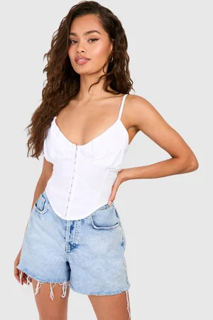 Boohoo Womens Bengaline Hook And Eye Corset - - 8