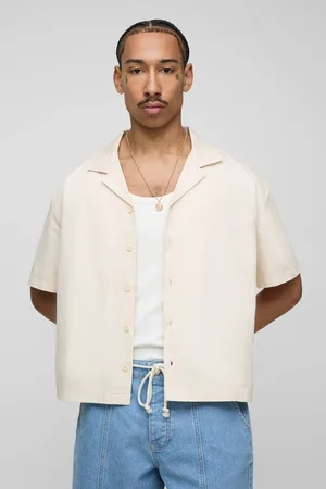 Boohoo Oversized Boxy Back Printed Short Sleeve Shirt - - M