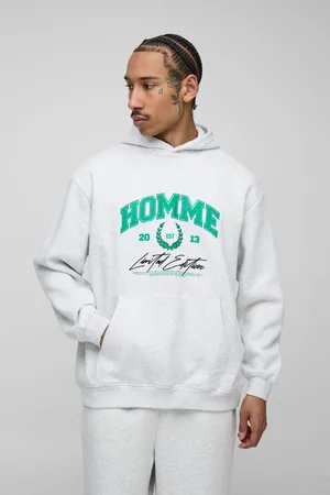 Boohoo Oversized Homme Varsity Hoodie - - L