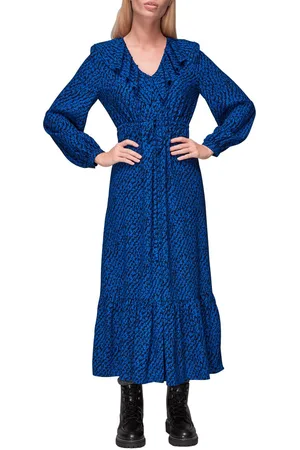 Whistles Womens Diagonal Texture Print Dress - - 12