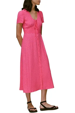 Whistles Womens Heidi Spot Print Dress Polka Dot - - 8