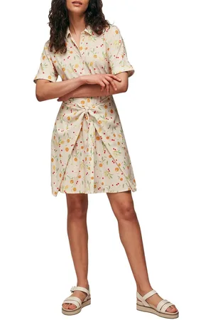 Whistles Womens Dolly Fruit Tie Front Dress Printed - - 8