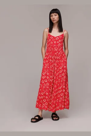 Whistles Womens Tie Dye Floral Carmen Dress Tie Dye - - 10