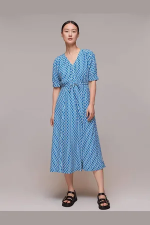 Whistles Womens Vertical Stack Midi Dress - - 10