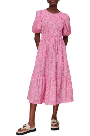 Whistles Womens Uneven Lines Midi Dress Striped - - 16