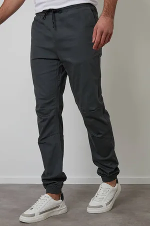 Threadbare Cotton Jogger Style Cuffed Trousers With Stretch - - S